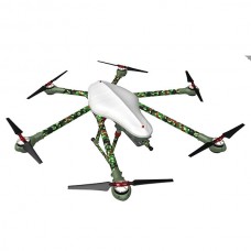 Alfa-H6 Aircraft Carbon Fiber Frame Kit Alien 6 Axis Copter 1000mm Wheelbase w/ Motor & Prop & Cover