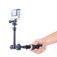 360 Degree Angle HG-4 Monopod Shooting for Gopro Hero 3+/3/2/1 Silvery