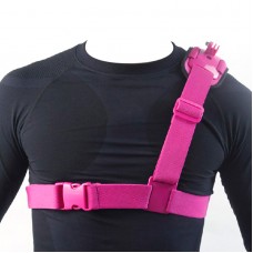 GSS-1 Colorful Shoulder Strap Elastic Fiber Polycarbonate Buckle for Gopro Hero Rose Red