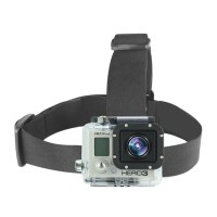 GHS-1 Colorful Head Strap Adjustable for Gopro1 Gopro2 Gopro3 Gopro3+ Black