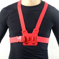 GCS-1 Colorful Adjustable Chest Strap Shooting Action Sports for Gopro1 Gopro2 Gopro3 Gopro3+ Red