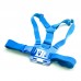 GCS-1 Colorful Adjustable Chest Strap Shooting Action Sports for Gopro1 Gopro2 Gopro3 Gopro3+ Blue