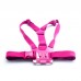 GCS-1 Colorful Adjustable Chest Strap Shooting Action Sports for Gopro1 Gopro2 Gopro3 Gopro3+ Rose Red