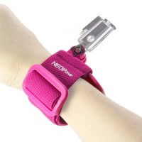 GWS-1 Colorful Adjustable Wrist Strap Shooting Action Sports for Gopro Hero 3 3+ Rose Red