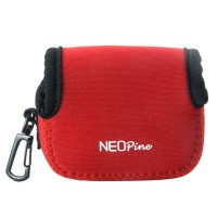 GN-1 Colorful Stretchy Neoprene Bag Waterproof for Gopro Hero 3 3+ Red