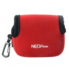 GN-1 Colorful Stretchy Neoprene Bag Waterproof for Gopro Hero 3 3+ Red