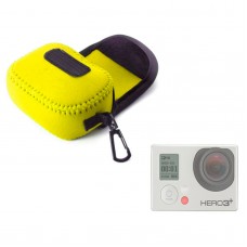 GN-1 Colorful Stretchy Neoprene Bag Waterproof for Gopro Hero 3 3+ Yellow 