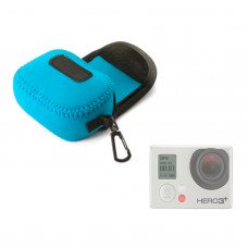 GN-1 Colorful Stretchy Neoprene Bag Waterproof for Gopro Hero 3 3+ Blue