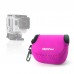 GN-1 Colorful Stretchy Neoprene Bag Waterproof for Gopro Hero 3 3+ Rose Red