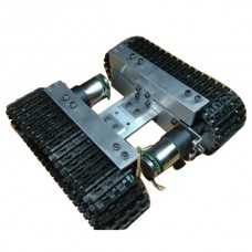 Alumnium Alloy Apron Wheel Tank Chassis Smart Car Robot Tank Avoiding Obstacles w/ 2 Motors