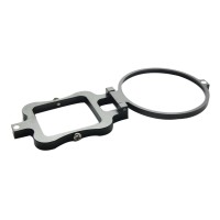 GoPro Hero 3+ Filter Adapter Ring Aluminum CNC  for Gopro Camera Black Frame 58mm