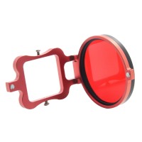 GoPro Hero 3+ Filter Adapter Ring Aluminum CNC  for Gopro Camera Red Frame 58mm