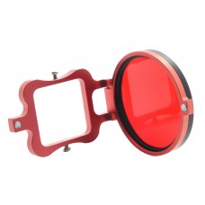 GoPro Hero 3+ Filter Adapter Ring Aluminum CNC  for Gopro Camera Red Frame 58mm