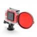 GoPro Hero 3+ Filter Adapter Ring Aluminum CNC  for Gopro Camera Red Frame 58mm