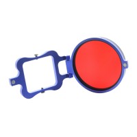 GoPro Hero 3+ Filter Adapter Ring Aluminum CNC  for Gopro Camera Blue Frame 58mm