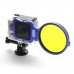 GoPro Hero 3+ Filter Adapter Ring Aluminum CNC  for Gopro Camera Blue Frame 58mm