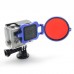 GoPro Hero 3+ Filter Adapter Ring Aluminum CNC  for Gopro Camera Blue Frame 58mm