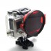 NPB-02 GoPro Hero 3+ Filter Adapter Ring Aluminum CNC  for Gopro Camera Red Frame 58mm