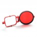 NPB-02 GoPro Hero 3+ Filter Adapter Ring Aluminum CNC  for Gopro Camera Red Frame 58mm