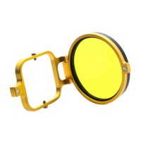 NPB-02 GoPro Hero 3+ Filter Adapter Ring Aluminum CNC  for Gopro Camera Yellow Frame 58mm