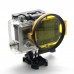 NPB-02 GoPro Hero 3+ Filter Adapter Ring Aluminum CNC  for Gopro Camera Yellow Frame 58mm