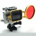 NPB-02 GoPro Hero 3+ Filter Adapter Ring Aluminum CNC  for Gopro Camera Yellow Frame 58mm