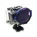 NPB-02 GoPro Hero 3+ Filter Adapter Ring Aluminum CNC  for Gopro Camera Blue Frame 58mm