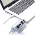 New MINI ORICO M3H4 Silver Aluminum Hign Speed 4 Port Super Speed USB 3.0 Hub Controller for Mac PC SV P0015042