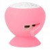 Suction Cup Mount Mini Bluetooth 3.0 Speaker Pink