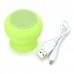 Suction Cup Mount Mini Bluetooth 3.0 Speaker Green