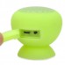 Suction Cup Mount Mini Bluetooth 3.0 Speaker Green