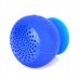 Suction Cup Mount Mini Bluetooth 3.0 Speaker Dark Blue