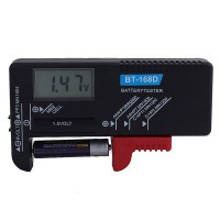 BT-168D Digital Battery Tester Button Cell AA/9V/C Voltage Checker Indicator CaF