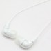 E-01 White Earphone Crystal Clear 3.5mm HIFI Audio Plug w/ HD Microphone