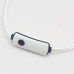 E-01 White Earphone Crystal Clear 3.5mm HIFI Audio Plug w/ HD Microphone