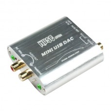 Muse Z2 24bit 192KHZ Audio Decoder DAC Fiber Coaxial Microphone Input Computer USB Sound Card USB to Coaxial Output Silver