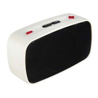 KB-200 Mini Wireless Bluetooth V2.0 Speaker w/ Hands-free / FM / TF / USB / 3.5mm White