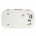 KB-200 Mini Wireless Bluetooth V2.0 Speaker w/ Hands-free / FM / TF / USB / 3.5mm White