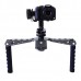 J69 Handheld 3 Axis Gimbal Stabilizer Electronic Gyroscope Autostability w/ Monolever & Double Handle for Micro SLR