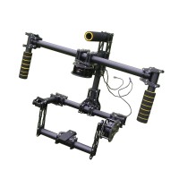 3K Brushless Gimbal Carbon Fiber Aluminum DSLR 3 Axis Handle Camera Gimbal + Brushless Motors