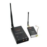 MK 1.2G 2W FPV TX RX 15CH Wireless Audio Video Transmission Monitor for FPV Photography