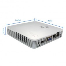 Mini PC X3700M Mini Computer Intel Celeron 1037U 1.8GHZ DDR3 2G Dual Core Silver