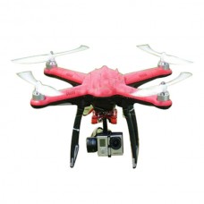FreeX 7 Channel 2.4GHz 4 Axis GPS Quadcopter Auto-return Red with Gopro Gimbal Set