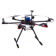 TopSkyRC T750 Hexacopter Carbon Fiber Frame Kit w/ Motor& ESC & Prop & V2 & Radio & Charger & Case & Retractable Landing Gear (RTF)