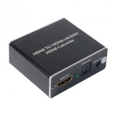 HDMI to HDMI + Audio HDMI Converter DTS5.1 Optical HDMI Converter Black