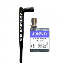 AOMWAY MINI 200mw/ 5.8G Telemetry 32 Frequency Points Complete Compatible Wireless Telemetry