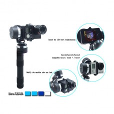 Brushless Gimbal Gopro Handheld 3 Axis Stabilizer + Waterproof Case