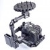 3 Axis DSLR Carbon Fiber Brushless Aerial Gimbal with Motors and Controller for FPV Photography