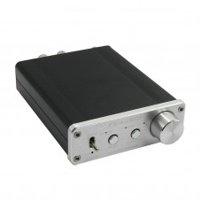 D302 Digital Amplifier 30W+30W 192k Coaxial Optical Fiber USB Sound Card Surpass TA2024 TA2021 Silvery (Power Supply Included)