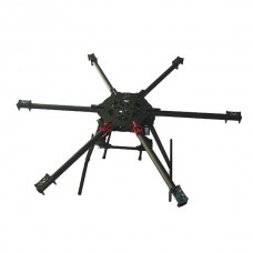 900mm Umbrella Folding Carbon Fiber Hexacopter for FPV Photography Micro SLR